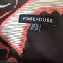 Ladies Warehouse Coral And Black Zip up Patterned Jacket size 10 includes postage Image 3