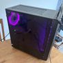 PC with monitor, headphones and mouse Image 2
