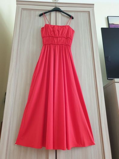 Cos Red Dress Size Uk 14