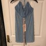 oh polly mini beaded pale blue dress size 12 - new with tags Image 8