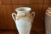 A Cream Floor Pottery Vase Decor