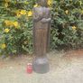 39" Late Nineteenth Century Balinese Wooden Temple Buddha Image 5