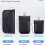 lanpard Faraday Pouch for car Keys,2 Pack Faraday Bag | Car Key Signal Blocking Pouch | Keyless Entry Car Keys Case | RFID Blocker Bag for Car Security | Anti-Theft Remote Entry Keyless Protect Image 3