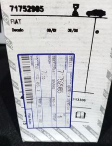 Fiat Ducato Peugeot Boxer Citroen Relay Rear Brake Pads 71752985 (A10207)
