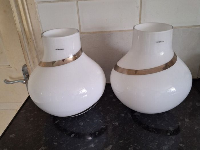 Two lovely handmade vases