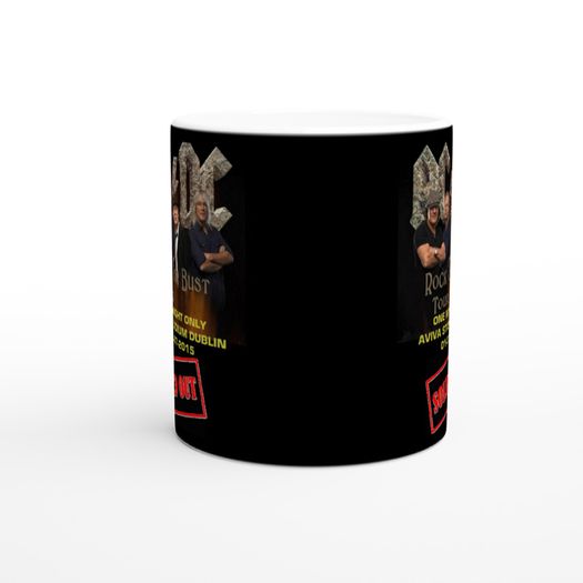 Ac/dc Aviva Stadium Dublin 2015 Commemorative White 11oz Ceramic Mug