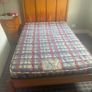 Solid Wood Bed and Mattress Image 6