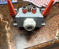 Blum Ecodrill modified with hoover attachment