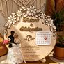Personalised Wooden Wedding Calendar Plaque LED Light Keepsake Gift Image 4