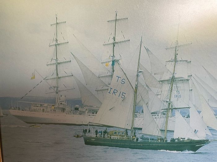Print Commemorating Cutty Sark Tall Ships Race Visit to Cork July 1991