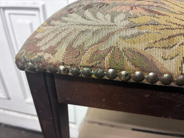 Vintage beaded foot stool
