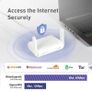 GL.iNet Opal (GL-SFT1200) compact dual-band WiFi travel router with built-in VPN support, Gigabit Ethernet and USB-C power. Image 3