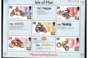 1993 Isle of Man Manx Motor Cycling Events Miniature Sheets Mint Never Hinged (MNH)
