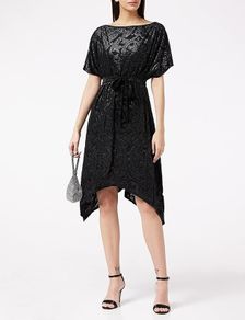 Gina Bacconi Women's Elegant Kaftan Dress Cocktail Dress, Black 44 EU/XXL