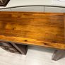 Solid Wooden Desk Rustic Style with 3 Drawers Image 4