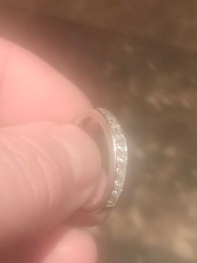 Sterling Silver CZ Half Eternity Ring
