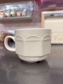 Vintage Steelite Ivory teacups