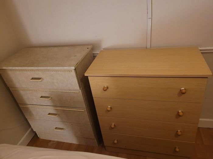 Two Tallboy Chest of Drawers