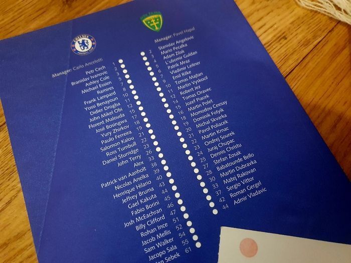 Chelsea v Zilina 23/11/2010 - Programme & Ticket with Scarf