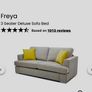 DFS 'House Beautiful Freya' 3 Seat Double Sofa Bed Image 4