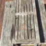 X2 wooden table with benches Image 5
