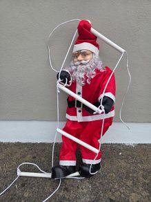 Santa on a ladder
