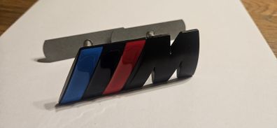 BMW M Power Black metal  Car Front Grille Badge Emblems Stickers for BMW M M3 M4 M5 X5 X6 E46 E39 E90 E60 E36 F30 F10 E34 X5 E53 E30 F20 E92 E87