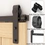 6FT Sliding Barn Door Hardware Kit Image 3