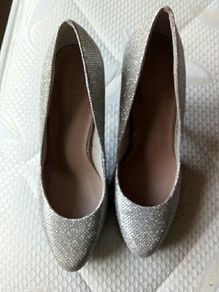 BNWT M&S Metallic Size 4 High Heeled Shoes