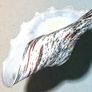 Massive speckled glass shell centerpiece Image 3