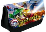 Lego Marvel Super Heroes Personalized Pencil Case Make up bag with your own name on it! / back to school stationery