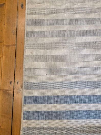 Tara Marina Stripe Rug Beige & Blue 160 x 230cm