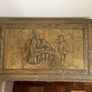 Vintage Brass Fireplace Kindling Box Image 2