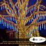 Shower Rain Lights 30CM, 8 Waterproof Spiral Tubes Meteor Lights, 288 LEDs Rain Lights for Christmas Outdoor Garden House Window Xmas Tree Decoration(Colorful) Image 2