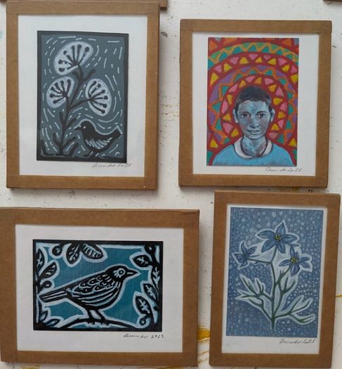 Mini handmade paintings for fundraising!