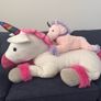Giant & small unicorn soft toys Image 2