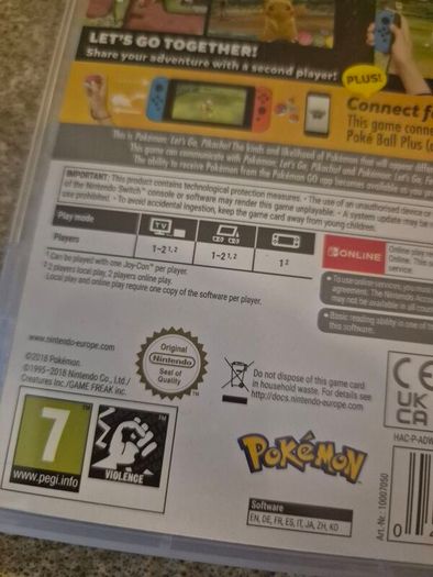 Pokemon Let's Go Pikachu Nintendo Switch