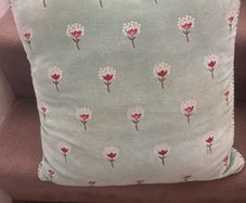 Assorted Duck Egg blue/green cushions