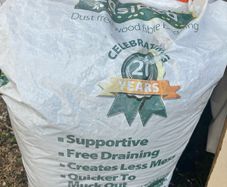 Dust free wood fibre bedding