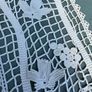 Vintage French Crochet Table Runner with fringe each end Image 3
