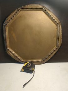 Gentleman's Library British Raj Octagonal Brass Tray