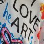 Moschino Cheap & Chic I Love Art Scarf - Rrp 219 (new) Image 2