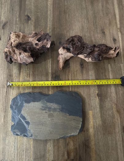 Reptile tank vivarium decoration Accessories 3 pieces