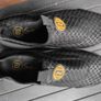 River Island slip on shoes black gold detail size 41 UK 7 Image 4