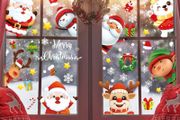 Christmas Window Stickers,120 Pcs Christmas Window Clings, 9 Sheets Reusable Xmas Window Decalsfor Glass White Christmas Snowflake Window Stickers Double Sided for Xmas Window Decorations (FREE POSTAGE)