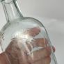 395 - Antique Imperial Pint Sea Glass Decorative Collectible Alcohol Bottle Image 9