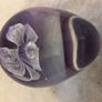 New Purple Oval Handcrafted Glass Paperweight Image 3