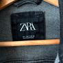 ZARA Black Denim Jacket Image 2