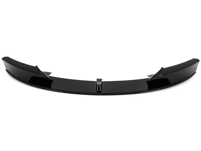 F30 gloss black front lip splitter