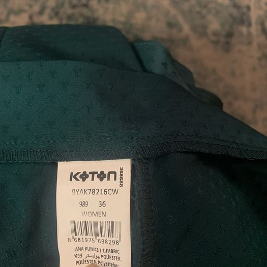 Koton green midi skirt. Size 8